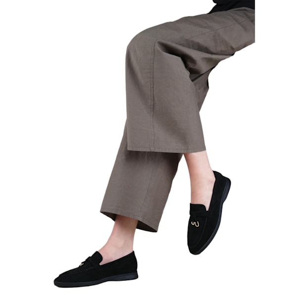 Where's That From Dam/Damer Pegasus Charm Slip-on Loafers 6 Black 6 UK