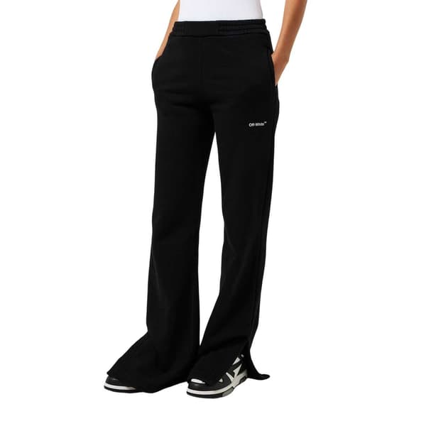 Off White Dam/Dam Diagonal Logo Vida Ben Joggers 12 UK Vit White/Black 12 UK