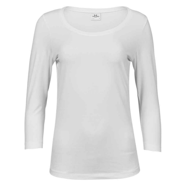 Tee Jays Dam/Dam Stretch 3/4-ärmad T-shirt XXL Vit White XXL
