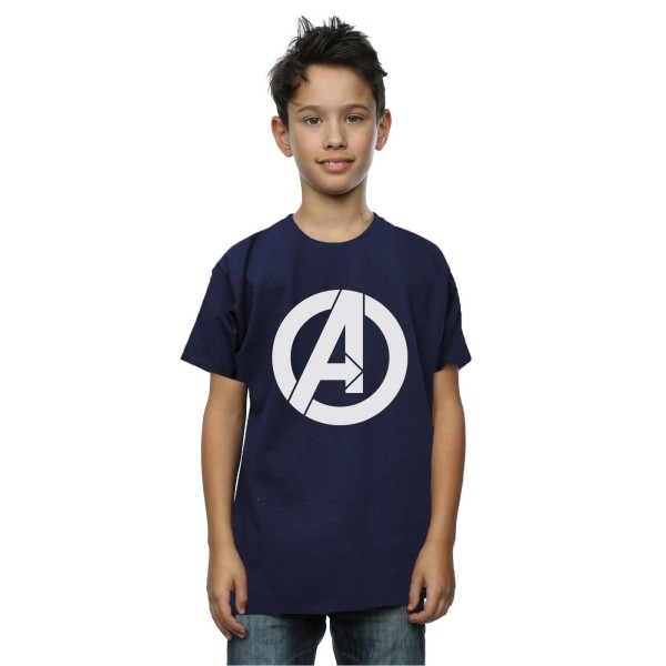 Marvel Boys Avengers Simple Logo T-Shirt 9-11 år Mörkblå Deep Navy 9-11 Years
