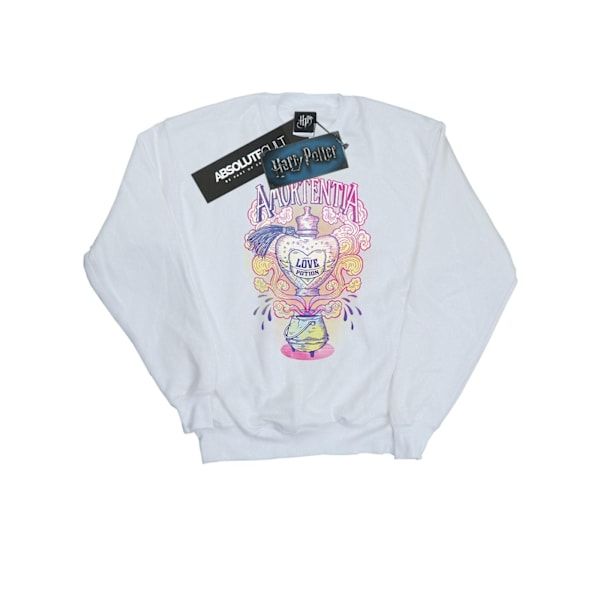 Harry Potter Dam/Kvinnor Kärleksdryck Sweatshirt S Vit White S