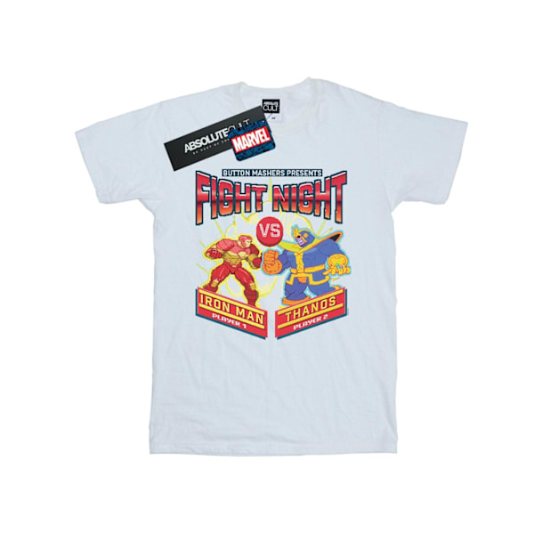 Marvel Boys Fight Night Iron Man Vs Thanos T-shirt 5-6 år Vit White 5-6 Years