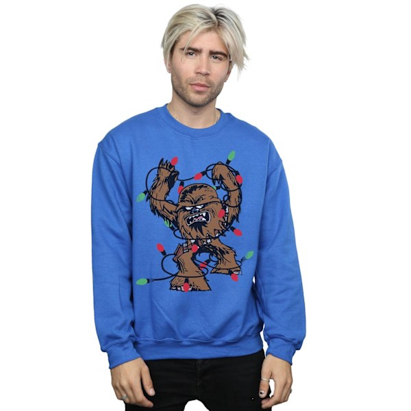 Star Wars Chewbacca Julgransbelysning Sweatshirt XL R Royal Blue XL