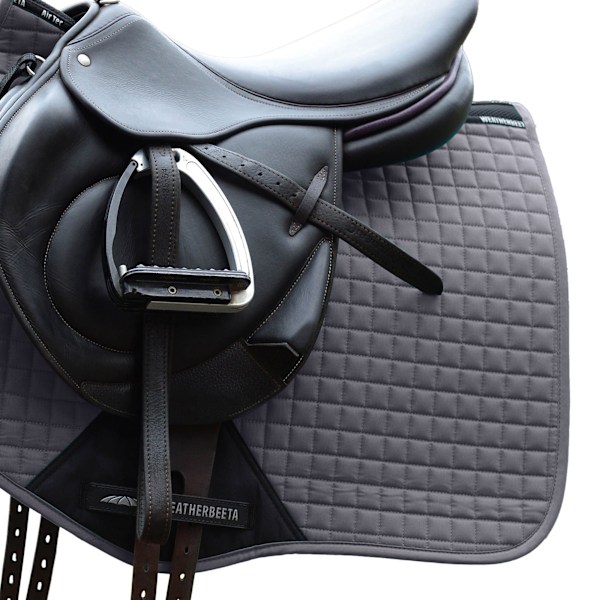 Weatherbeeta Prime Jump Shaped Saddle Pad Pony Grey Grey Pony