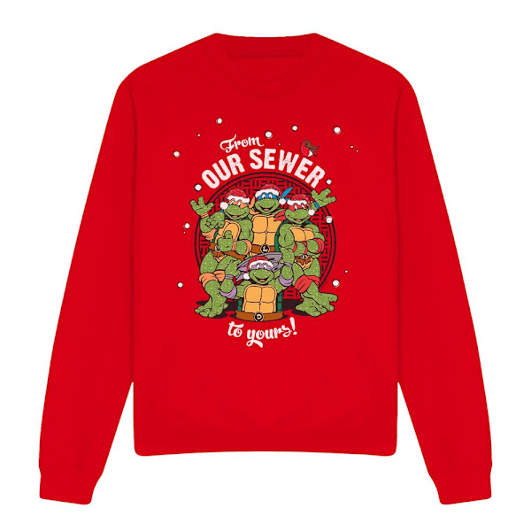 Teenage Mutant Ninja Turtles Unisex Vuxen God Jul Från Red L