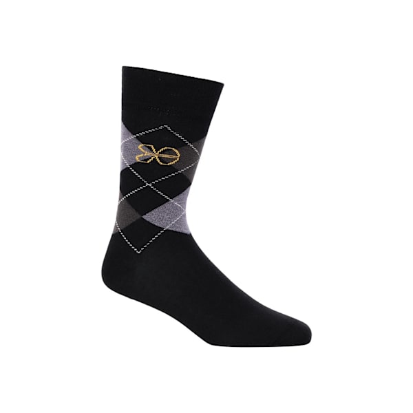Crosshatch Mens Regaline Crew Socks (5-pack) One Size Black Black One Size