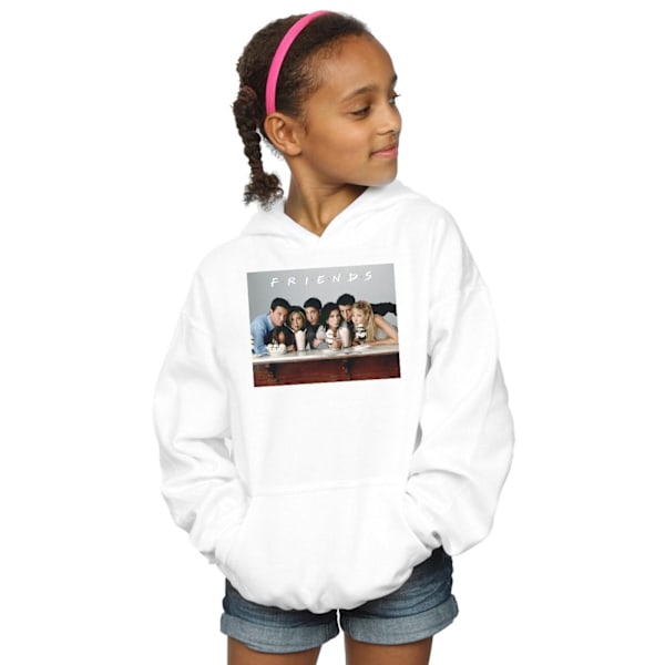 Friends Girls Group Photo Milkshakes Hoodie 12-13 År Vit White 12-13 Years