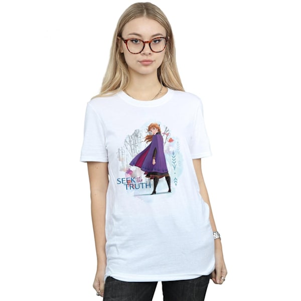 Disney Dam/Damer Frozen 2 Anna Seek The Truth Bomull Boyfri White M