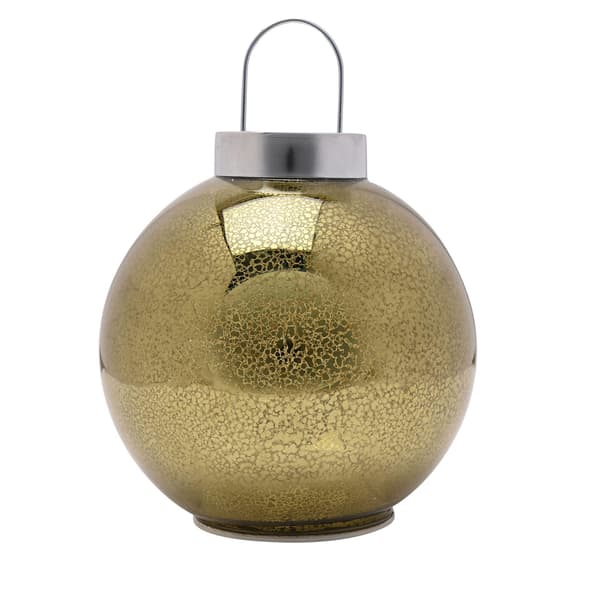 LED Ljus Upp Glasprydnad 15cm One Size Grön Green One Size