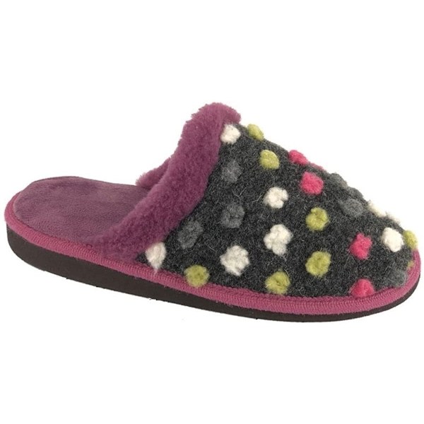 Sleepers Dam/Dam Donna Muletofflor 5 UK Lila/Grå Purple/Grey 5 UK