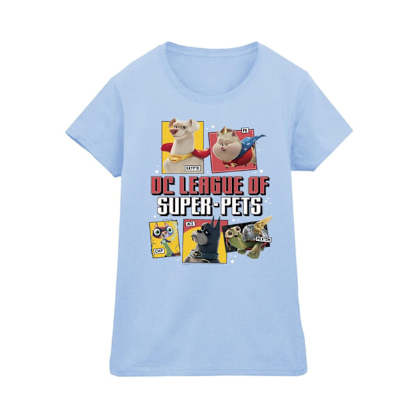 DC Comics Dam/Kvinnor DC League Of Super-Pets Profil Bomull Baby Blue L