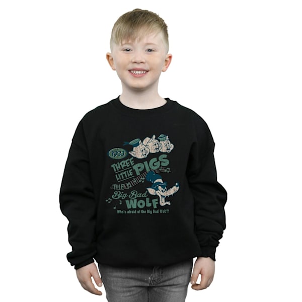 Disney Pojkar Tre Små Grisar Vem är rädd för den stora stygga vargen Black 7-8 Years