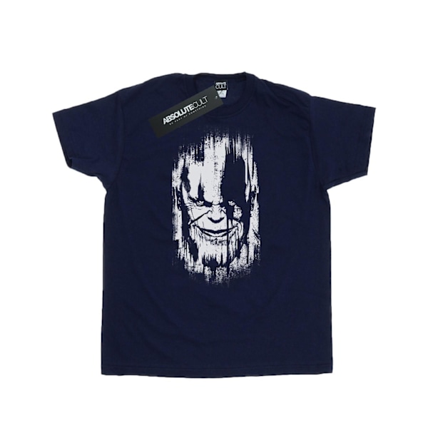 Avengers Infinity War Herr Thanos Ansikte Bomulls T-Shirt 3XL Marinblå Navy Blue 3XL