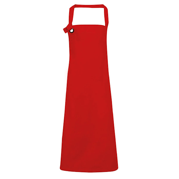 Premier Unisex Calibre Heavy Cotton Canvas Haklappsförkläde One Size R Red One Size