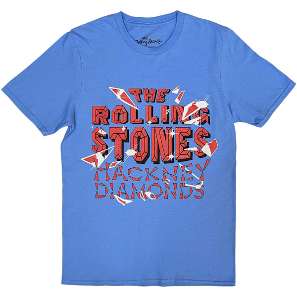 The Rolling Stones Unisex Adult Hackney Diamonds Shatter Cotton Blue L