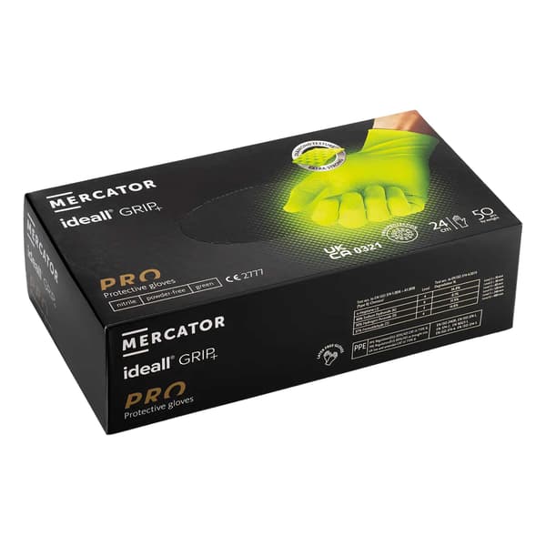 Predator Mercator Gripped Nitrile Safety Gloves (50-pack) M Green M