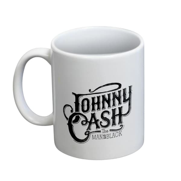 Johnny Cash Logo Mugg One Size Vit White One Size