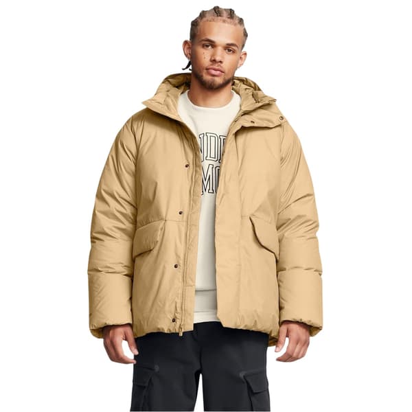 Under Armour Herr Limitless Dunfylld Pufferjacka S Brun Brown S
