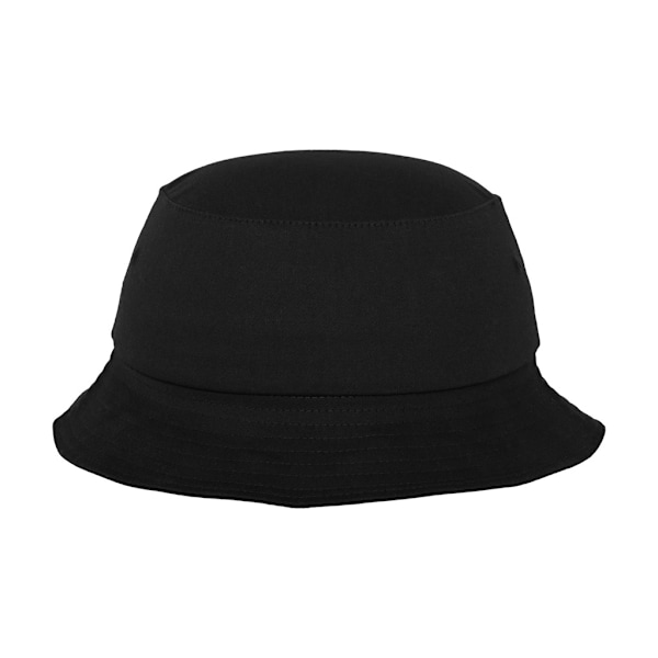 Flexfit Bomullstwill Bucket Hat En Storlek Svart Black One Size