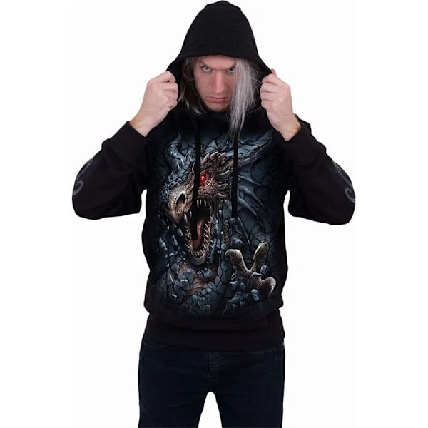 Spiral Direct Unisex Dragon´s Lair Hoodie S Svart Black S