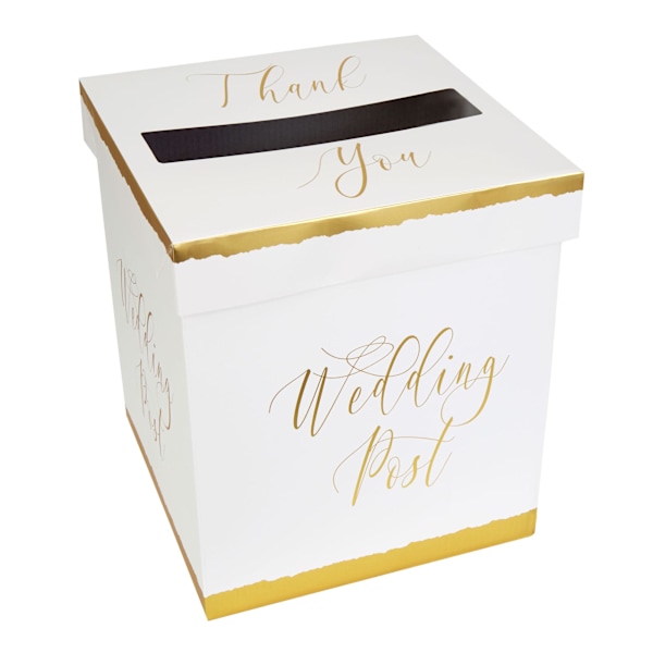 Neviti Bröllopspostlåda En Storlek Guld/Vit Gold/White One Size