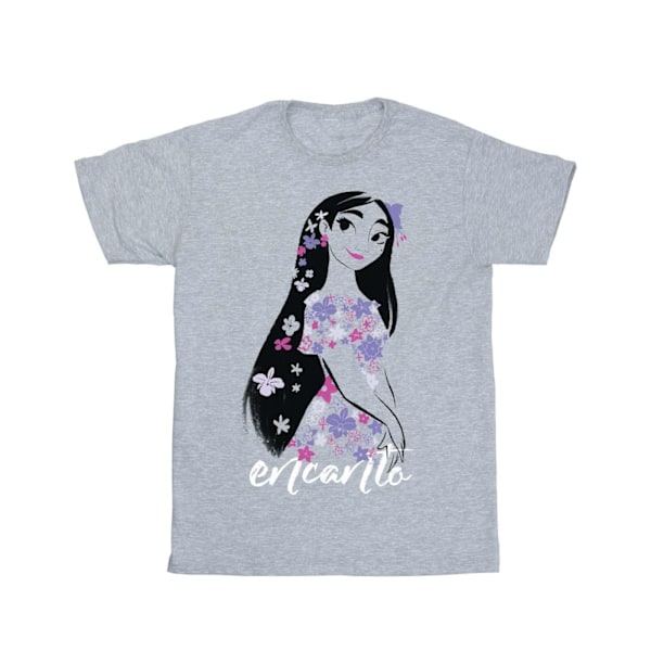 Disney Girls Encanto Isabela Bomull T-shirt 9-11 år Sport Grå Sports Grey 9-11 Years