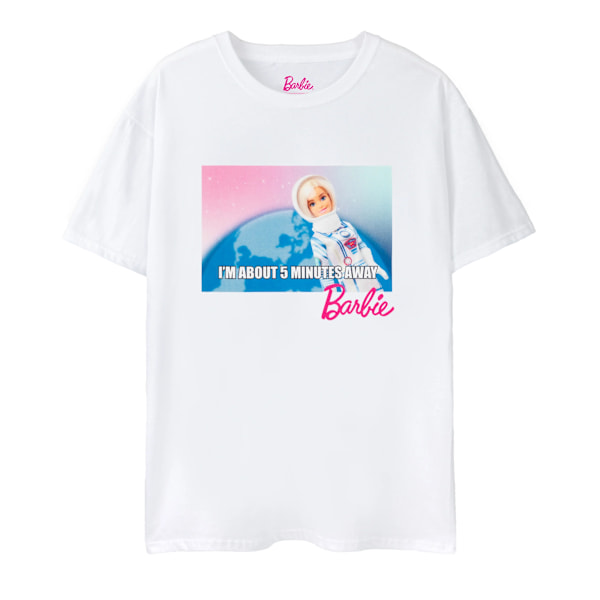 Barbie Dam/Kvinnor Running Late Space T-Shirt M Vit White M