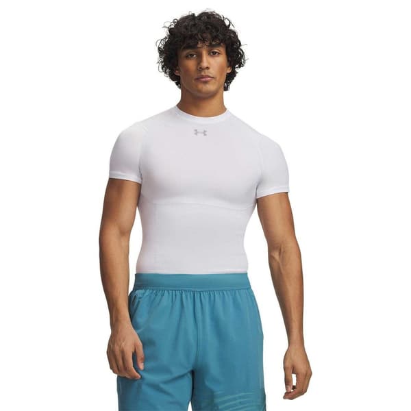Under Armour Herr HeatGear Kompressionsunderställ Topp M Vit White M