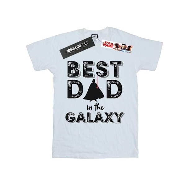 Star Wars Boys Bästa Pappa I Galaxen T-Shirt 5-6 År Vit White 5-6 Years