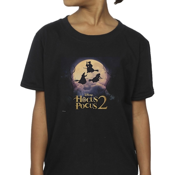 Disney Girls Hocus Pocus Häxor Flygande Bomull T-shirt 12-13 År Black 12-13 Years