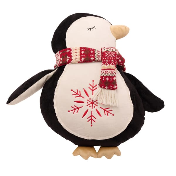 Pingvinformad kudde 39cm En storlek svart black One Size