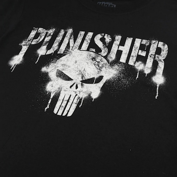The Punisher Text T-shirt för män M Svart Black M