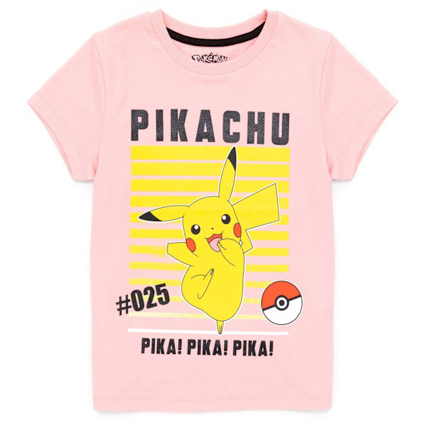 Pokemon Girls Pikachu T-shirt 13-14 år Rosa Pink 13-14 Years