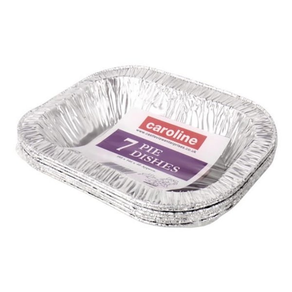 Caroline Rektangulär Folie Pajform (6-pack) One Size Silver Silver One Size