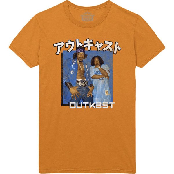 Outkast Unisex Vuxen Box Bomull T-shirt XXL Orange/Blå Orange/Blue XXL