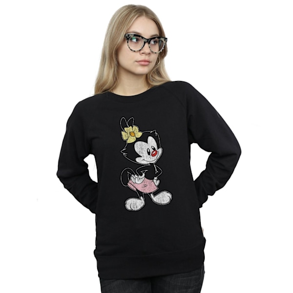 Animaniacs Dam/Damer Dot Classic Pose Sweatshirt XXL Svart Black XXL