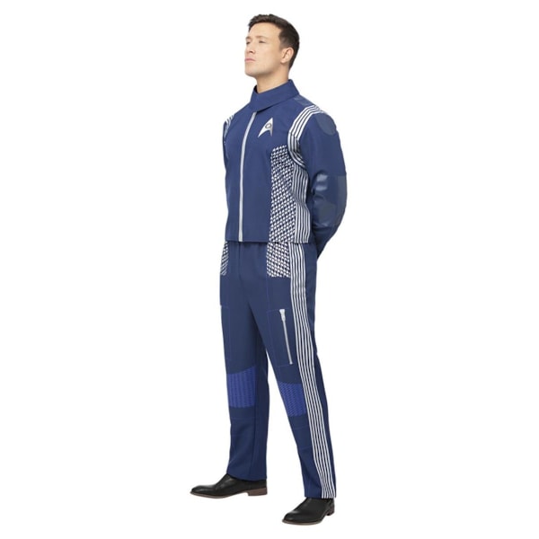 Star Trek: Discovery Herr Vetenskapsuniform Kostymset M Blå/Si Blue/Silver M