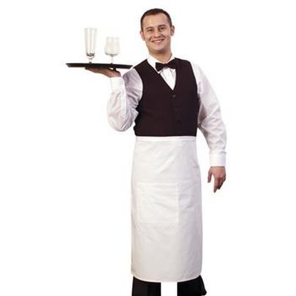BonChef 31 tum Bistro Förkläde En Storlek Vit White One Size