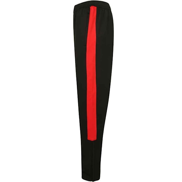 Finden & Hales Herr Stickad Träningsoverallsbyxor XL Svart/Röd Black/Red XL