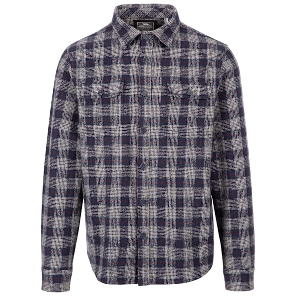Trespass Herr Portlaw Rutig Skjorta 3XL Grå/Blå Grey/Blue 3XL