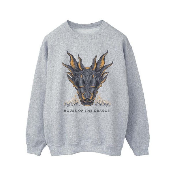 Game Of Thrones: House Of The Dragon Herr Dragon Flames Sweatshirt Sports Grey 3XL