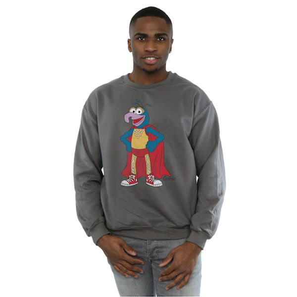 The Muppets Herr Klassisk Gonzo Heather Sweatshirt L Charcoal Charcoal L