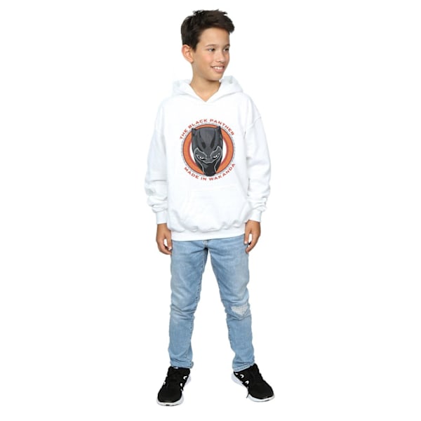 Marvel Boys Black Panther Made in Wakanda Röd Hoodie 9-11 År White 9-11 Years