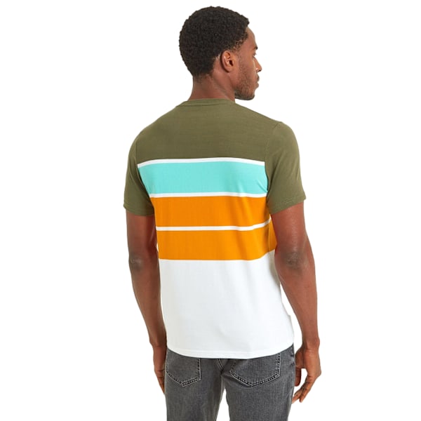 TOG24 Whitwick Randig T-shirt för Herrar Storlek L Khaki Khaki L