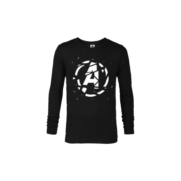 Marvel Avengers Mens Shattered Logo T-Shirt XXL Svart/Blå Black/Blue XXL