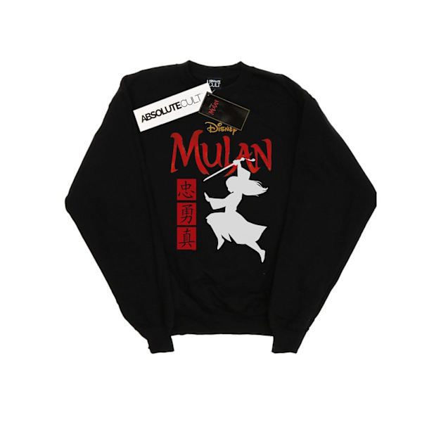 Disney Dam/Kvinnor Mulan Film Krigare Silhuett Sweatshirt Black XXL