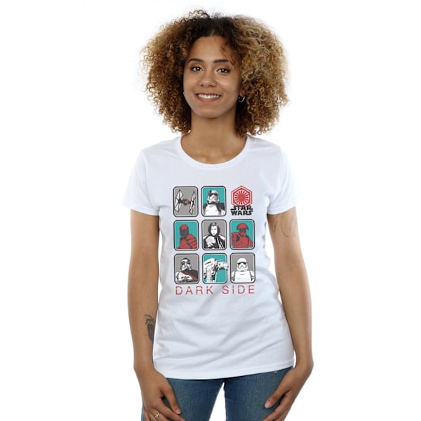 Star Wars Dam/Kvinnor The Last Jedi Dark Side Multi Character White XL