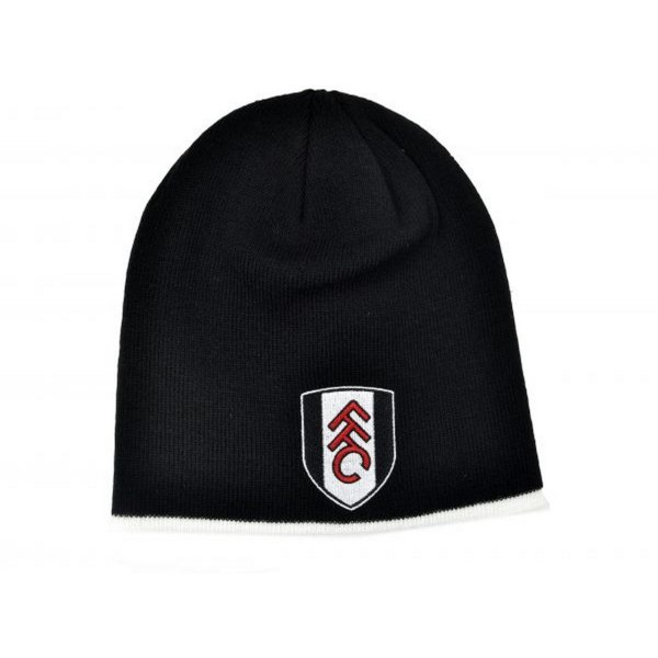Fulham FC Crest Roll Down Beanie One Size Svart Black One Size