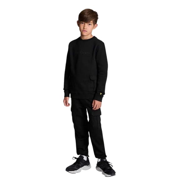Lyle & Scott Pojkar Bomull Cargo Byxor 8-9 År Svart Black 8-9 Years