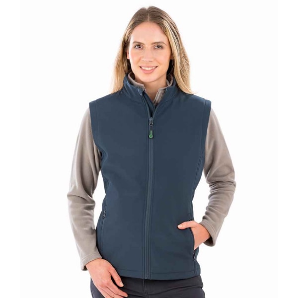 Result Äkta Återvunnen Dam/Dam Softshell Tryckbar Kropp Navy M